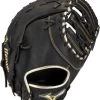 12.5 Inch Mizuno MVP Prime SE GXF50PSE8-Black/Gold Adult Baseball Firstbase Mitt
