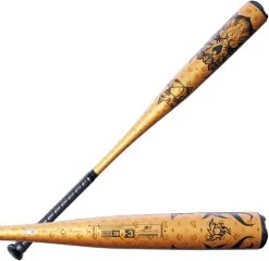 DEMARINI 2023 Voodoo One Gold Adult Balanced BBCOR Baseball Bat (-3oz) WBD2352010