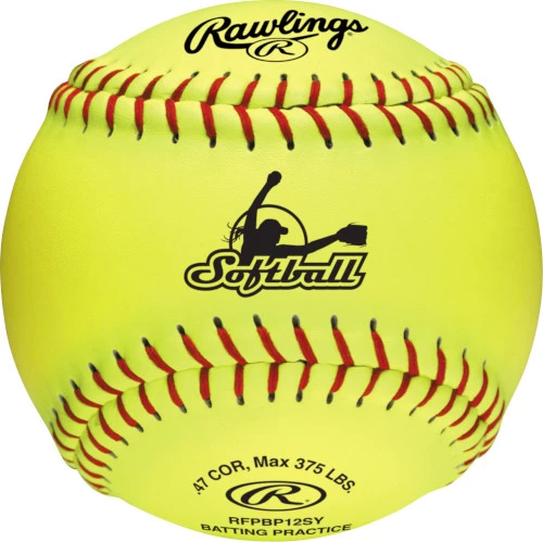 Rawlings B618RFPBPBUCK Combo 6 Gallon Optic Yellow Bucket W/ 18 RFPBP12SY Fastpitch Softballs 2 Rawlings B618RFPBPBUCK Combo 6 Gallon Optic Yellow Bucket W/ 18 RFPBP12SY Fastpitch Softballs - Image 2