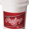 Rawlings Bucket6G6PK White 6 Gallon Ball Bucket W/ Padded Lid