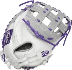 34 Inch Rawlings Liberty Advanced Color Series 4.0 Women's Fastpitch Softball Catcher's Mitt RLACM34FPWPG