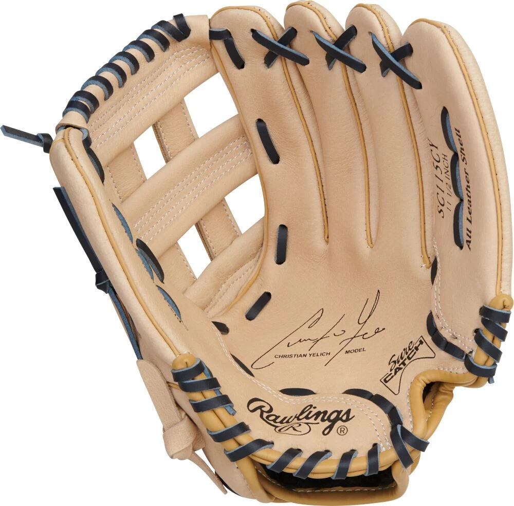 11.5 Inch Rawlings Sure Catch Youth Pro Taper Baseball Glove SC115CY 2 11.5 Inch Rawlings Sure Catch Youth Pro Taper Baseball Glove SC115CY - Image 2
