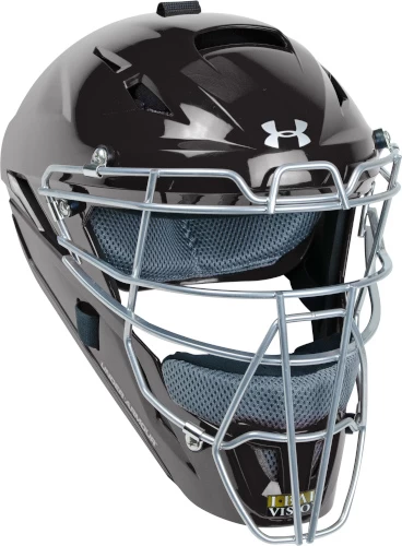 Under Armour Converge Adult Solid Gloss Catcher's Helmet UAHG3-A 1 Under Armour Converge Adult Solid Gloss Catcher's Helmet UAHG3-A