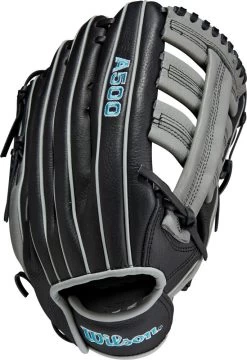 12.5 Inch Wilson A500 Youth Outfield Baseball Glove WBW100905125