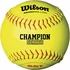 Wilson WTA9306BASA-Low Optic Yellow 11 Inch Synthetic Leather Fastpitch Softballs